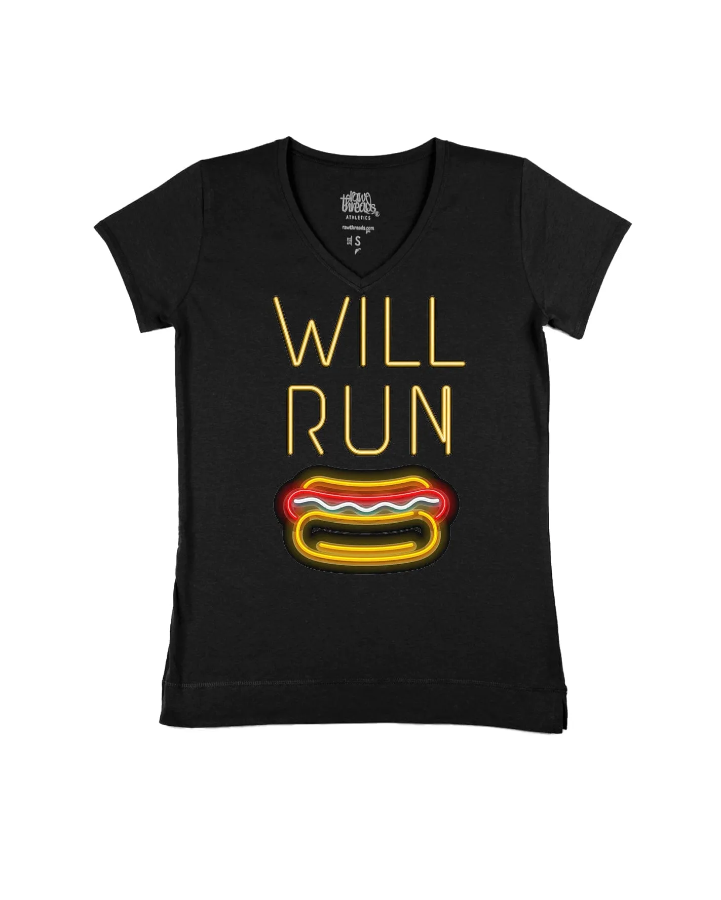 Will Run for HOT DOGS Neon