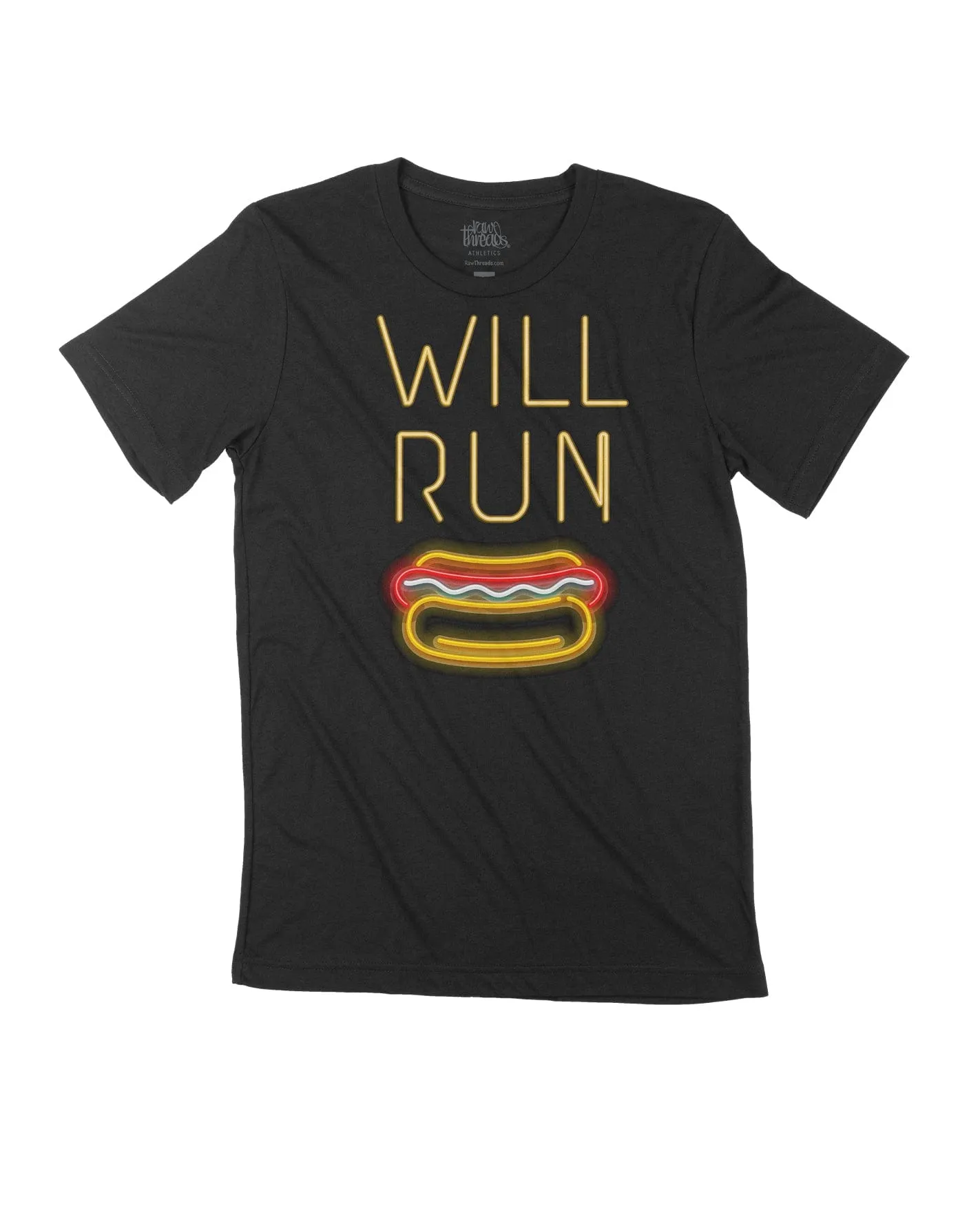 Will Run for HOT DOGS Neon