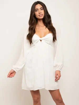 WOMEN'S LONG SLEEVE MINI DRESS