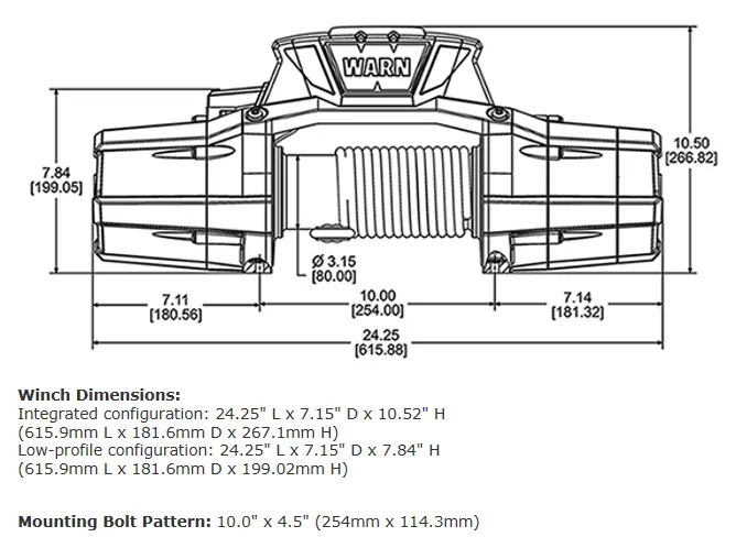ZEON 12 PLATINUM WINCH - 92820